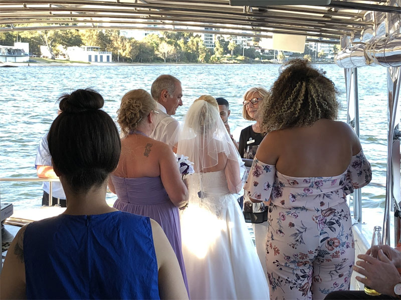 JADEN wedding on board