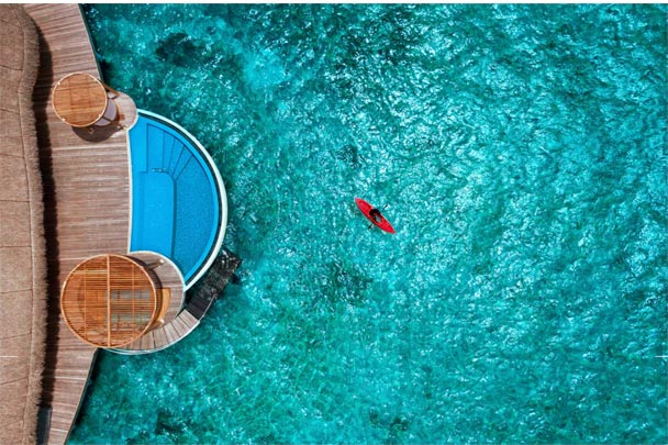 W-MALDIVES-kayak-by-villa-aerial-photo