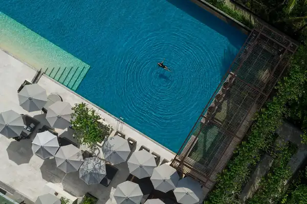 INTERCONTINENTAL-BALI-SANUR-holiday-package-deal-pool-from-above