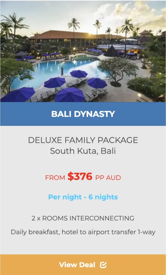 BALI DYNASTY KUTA hotel packages