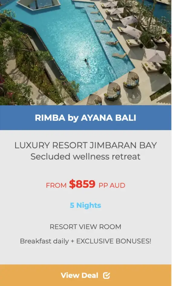 RIMBA by AYANA BALI hotel deal