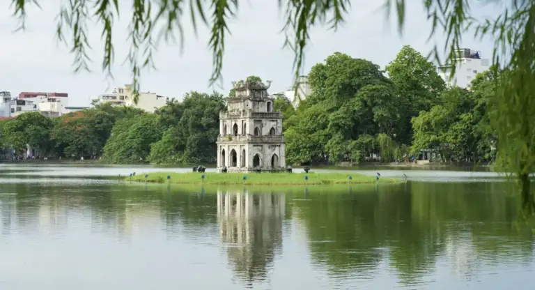 HANOI building on lake