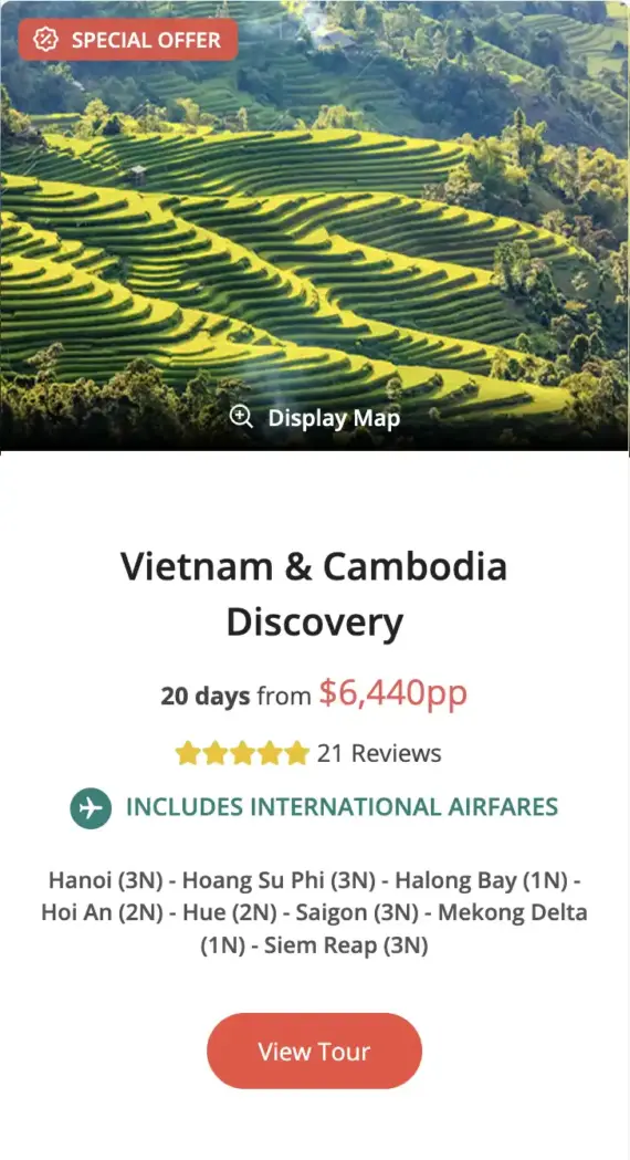 VIETNAM CAMBODIA DISCOVERY PACAKGE deal