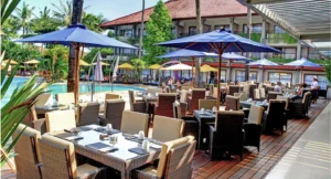 BALI DYNASTY RESORT pool tables umbrellas