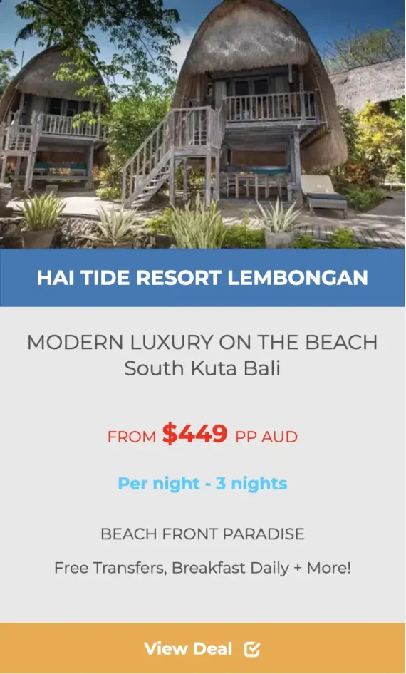 HAI TIDE LEMBONGAN ISLAND RESORT deal