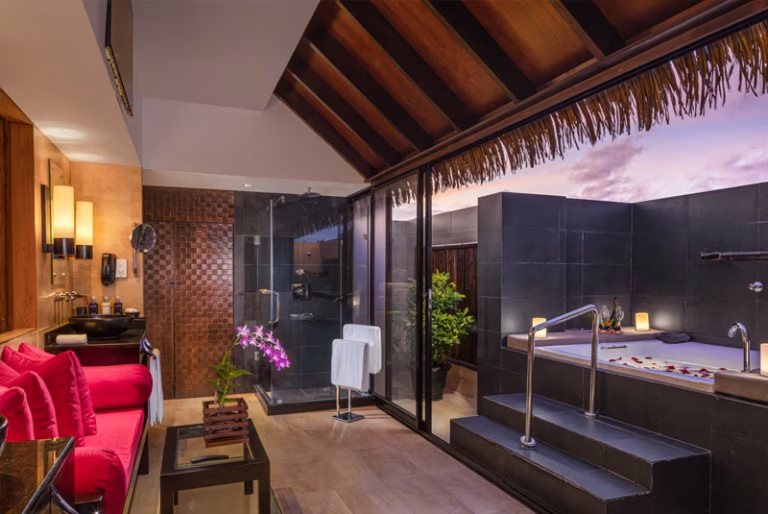 ADAARAN PRESTIGE VADOO MALDIVES overwater villa jacuzzi steps