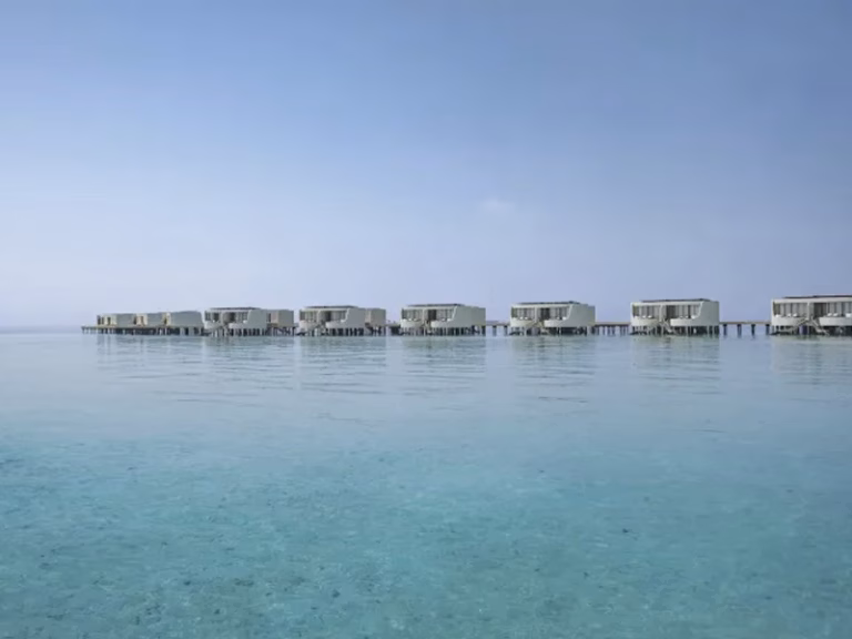 CENTARA GRAND LAGOON MALDIVES view to overwater villas