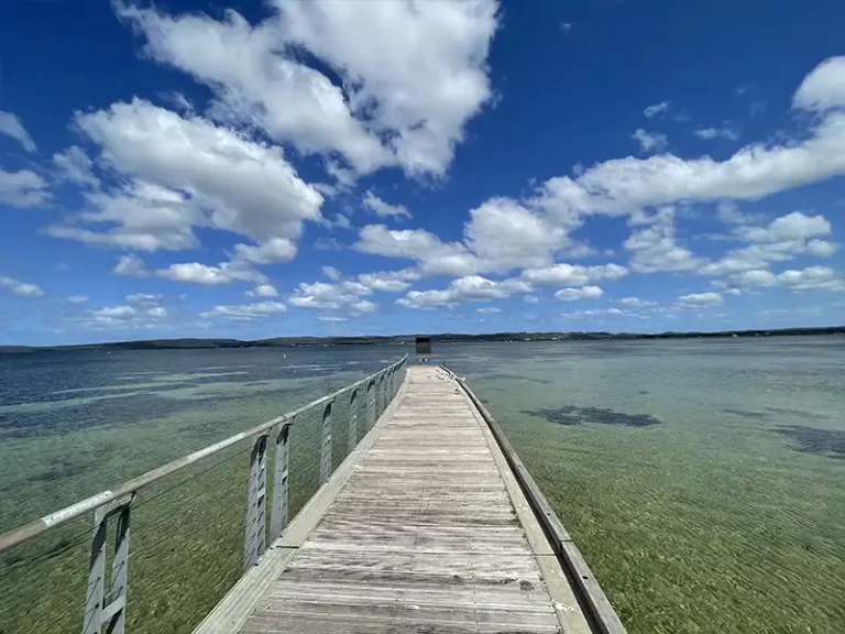 ALBANY town jetty soldier’s last view