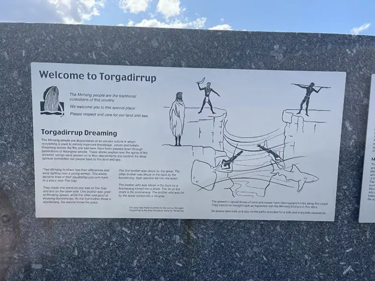 Welcome to Torgadirrup sign Albany Gap and Natural Bridge