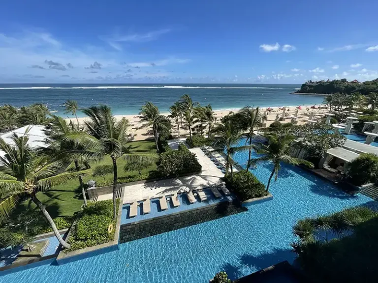 MULIA HOTEL Nusa Dua view to main pool and ocean
